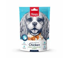 تشویقی سگ ونپی مرغ و پوست خام Chicken Jerky Rawhide Wraps وزن 100 گرم