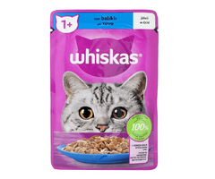 غذای پوچ گربه ویسکاس با طعم ماهی تن در ژله وزن 85 گرم - Whiskas Tuna in Jelly Pouch