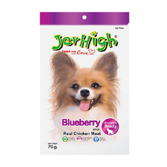 تشویقی سگ جرهای طعم مرغ و بلوبری وزن 70 گرم - JerHigh Chicken & Blueberry Stick