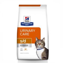 غذای خشک درمانی گربه هیلز مدل یورینری کر s/d  وزن 1.5 کیلوگرم