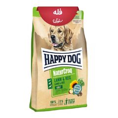 غذای خشک سگ بالغ نیچر کراک هپی داگ طعم بره و برنج فله 1 کیلوگرم