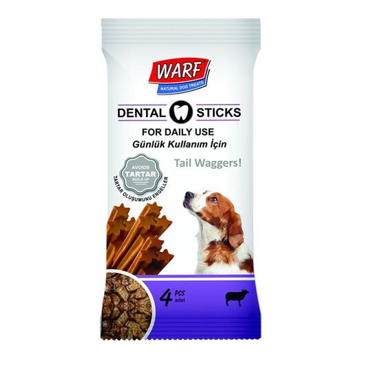 تشویقی دنتال سگ وارف Dental Sticks طعم گوشت بره حاوی 4 تکه