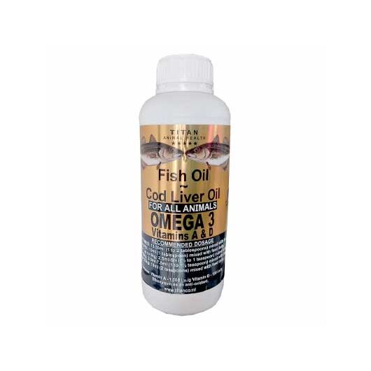 روغن ماهی امگا 3 Titan پرندگان حجم 500 میلی لیتر