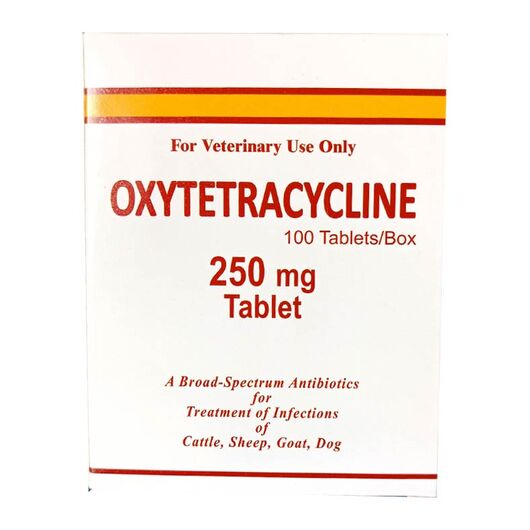 قرص اوکسی تتراسایکلین oxytetracycline حاوی 100 قرص
