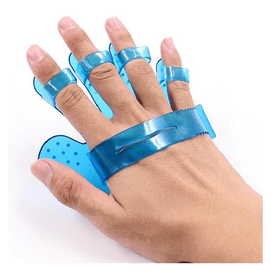 برس سگ و گربه مدل پنج انگشتی برای شستشو و ماساژ, رنگ: آبی, 3 image