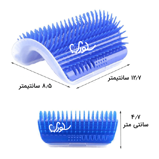 برس دیواری گربه دارای مخزن کت نیپ, 2 image