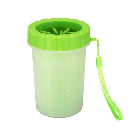 پنجه شور سگ و گربه سیلیکونی قطر 10 سانتی متر, رنگ: سبز 