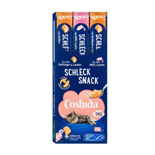 بستنی گربه کوشیدا دو طعم مرغ و ماهی بسته 7 عددی