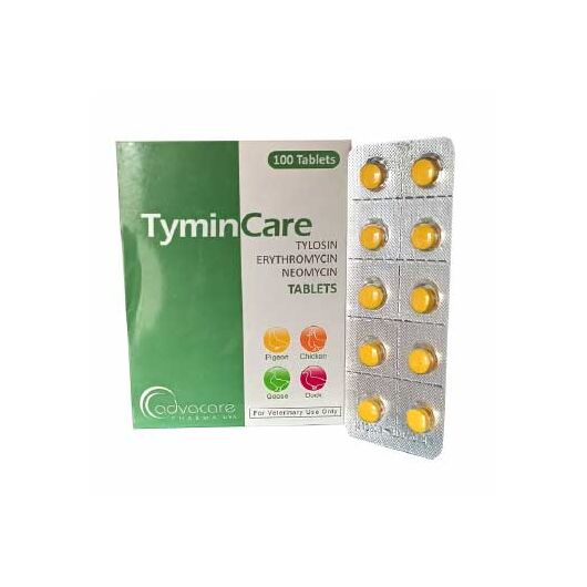 قرص آنتی بیوتیک پرندگان Tymin Care حاوی 100 قرص