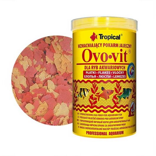 غذای ماهی پولکی اوو ویت تروپیکال Ovo-vit حجم 250 میلی لیتر