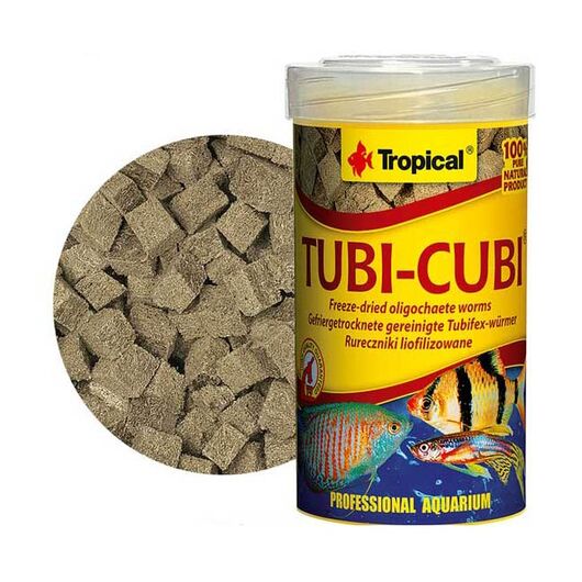 غذای ماهی مکعبی توبی کوبی تروپیکال Tubi-Cubi حجم 100 میلی لیتر