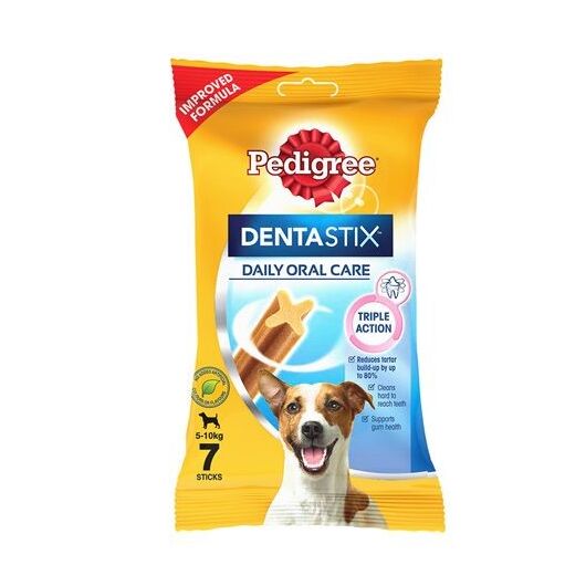 تشویقی سگ دنتال پدیگری dentastix مخصوص نژاد کوچک وزن 110 گرم