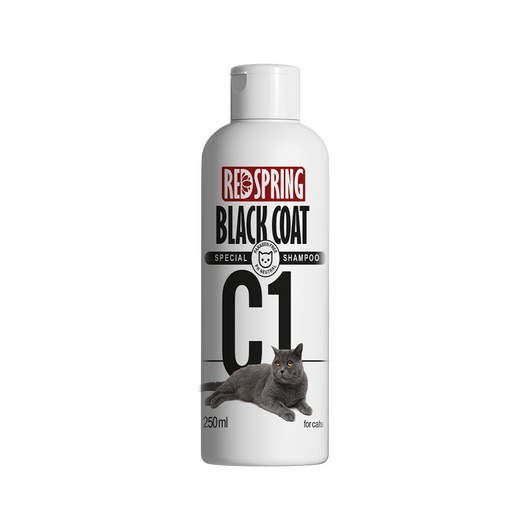شامپو گربه رد اسپرینگ c1 مناسب موهای مشکی و تیره حجم 250 میلی لیتر