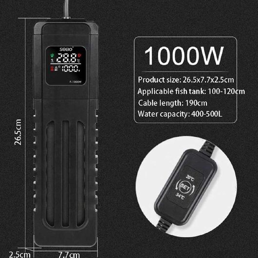 بخاری آکواریوم اتوماتیک سوبو مدل P-1000W, 3 image