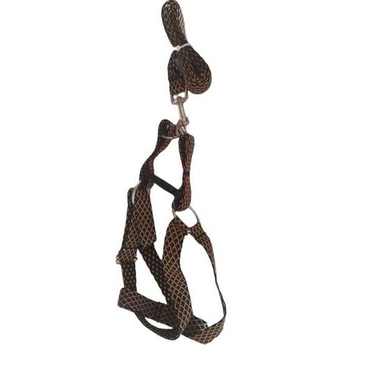 قلاده کتفی سگ جف همراه بند قلاده سایز L, رنگ: بژ