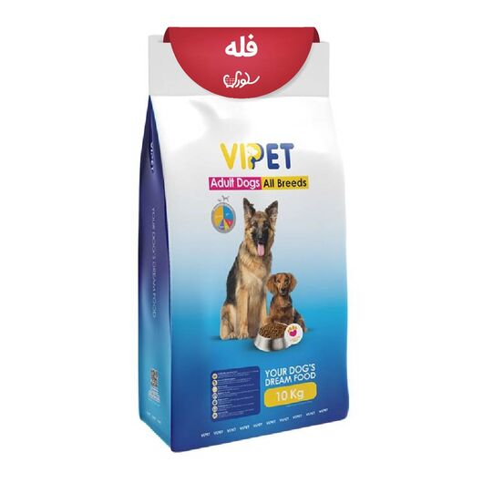 غذای خشک سگ بالغ وی پت VIPET طعم مرغ فله 1 کیلوگرم