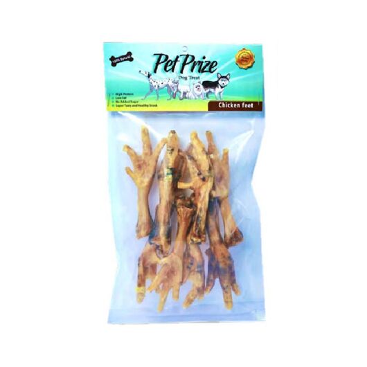 تشویقی سگ پت پرایز پای مرغ Chicken Feet وزن 95 گرم
